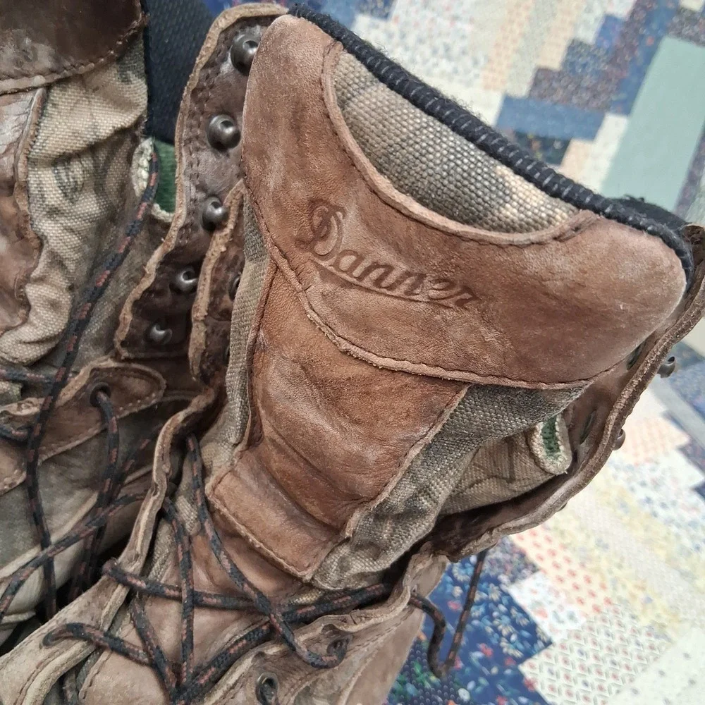 Danner Pronghorn Mens 10.5 D Brown Realtree Camo Gore-Tex Hunting Boots 42216